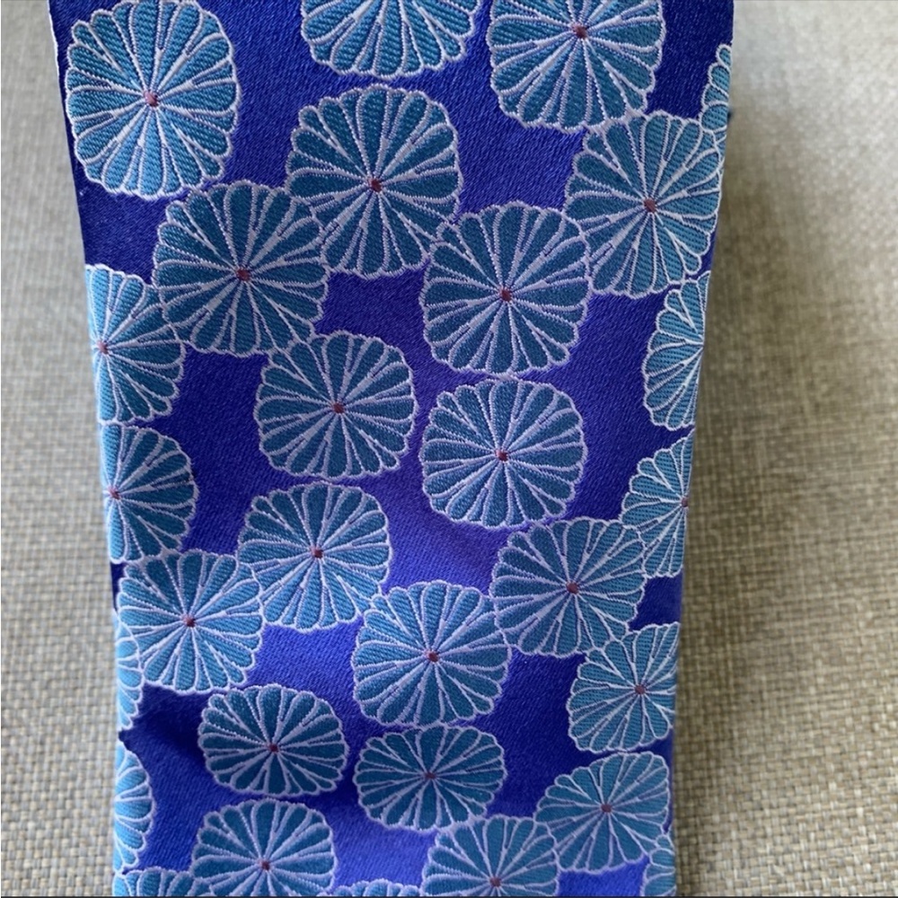 Nordstrom Men’s Shop Blue Silk Tie - Picture 4 of 4